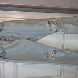 Arlo High Rise Kan Can Wide Leg Jeans - Light Wash.